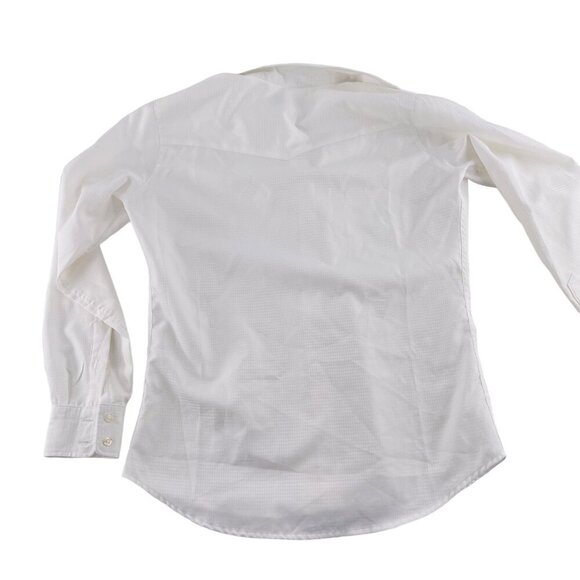 The Tailored Sportsman White Button-Up Long Sleeve Shirt Womens Riding Apparel S - Picture 4 of 5